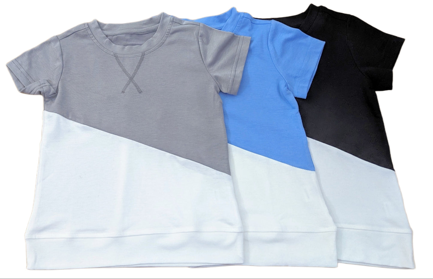 Farbblock-T-Shirt für Kinder und Mädchen