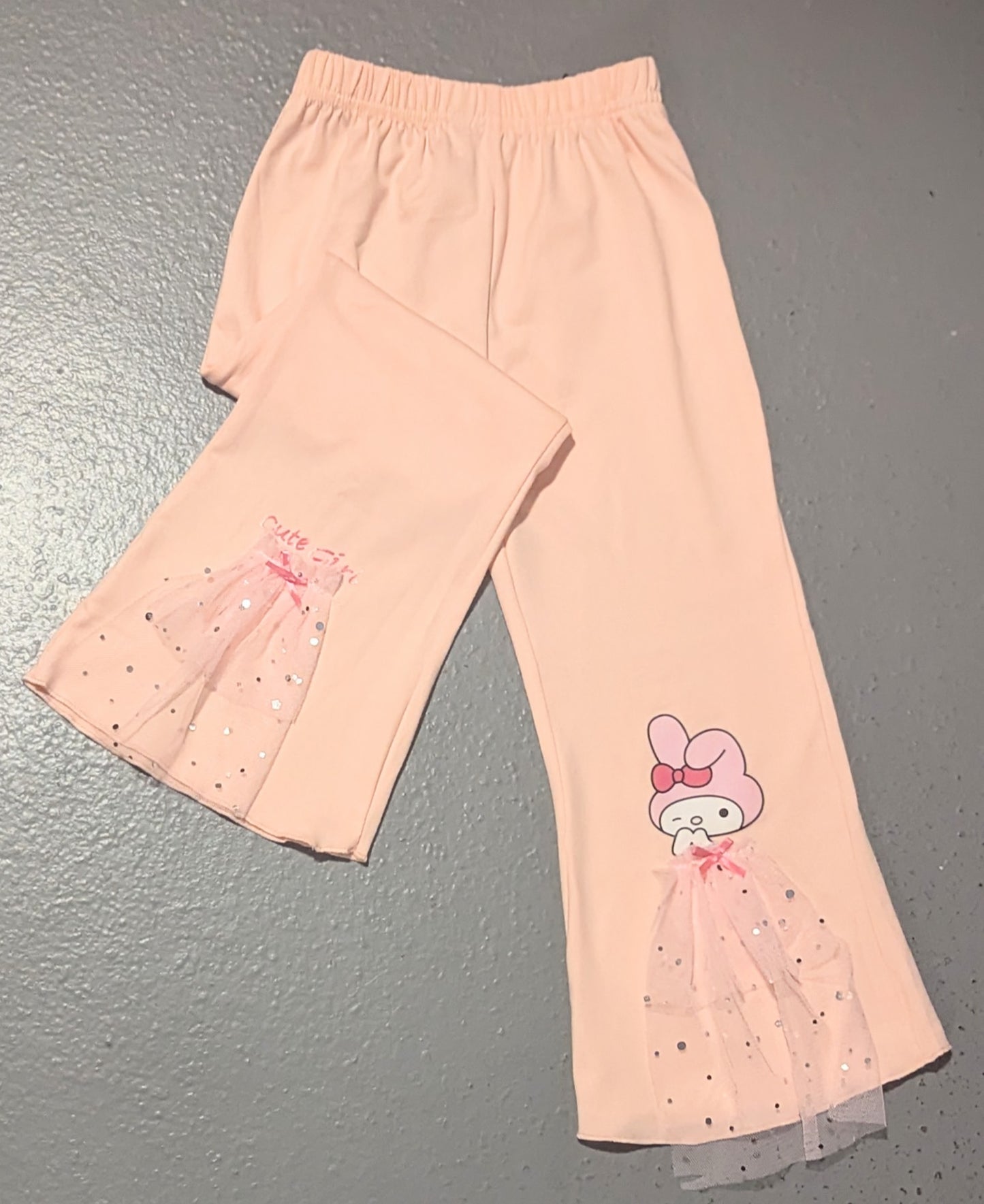 Girls Pink Wide Leg Pants