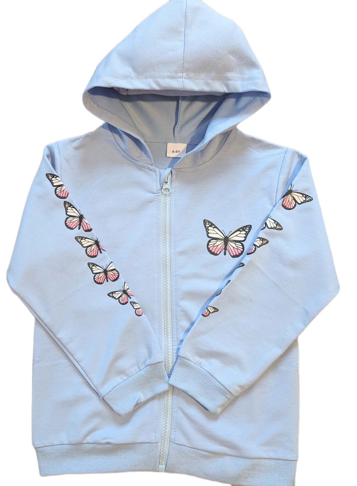 Kids Girl Blue Butterfly Jacket